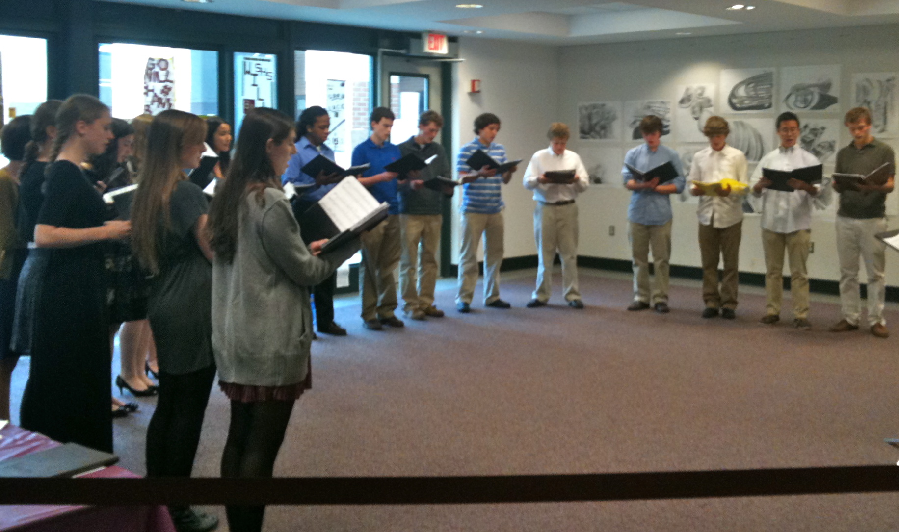 Summit High Chamber Choir Performs for Alums